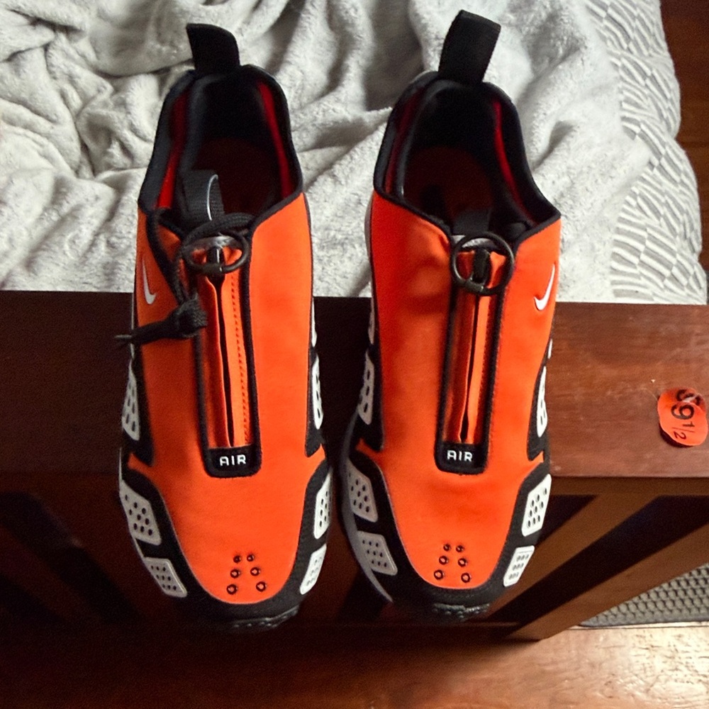 Nike Orange and Black Women's Sneakers